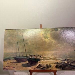 VINTAGE DAC NY LITHO USA #408 ALBO 24X12 OCEAN VIEWS NAUTICAL WINDE FINE PRINT